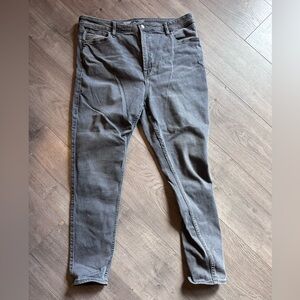 Old Navy Grey Rockstar Super Skinny Jeans